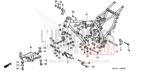 FRAME BODY NX125S de 1995